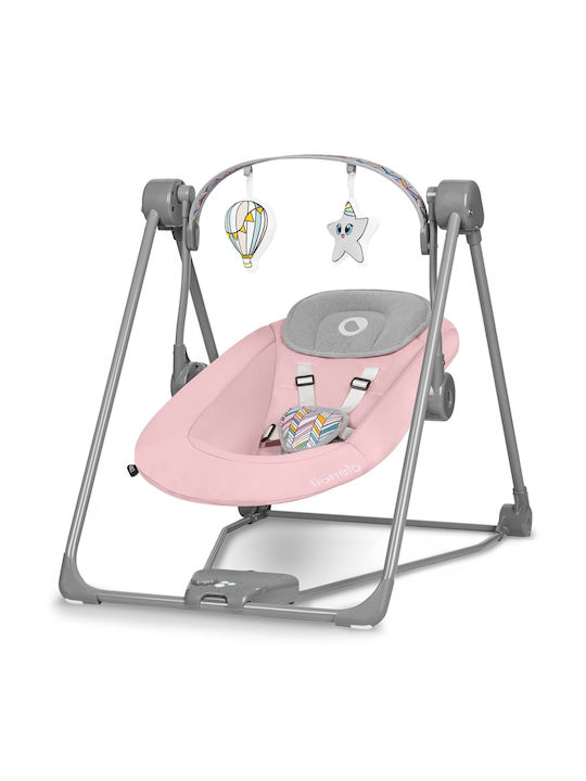 Lionelo Elektrisch Baby Relax Otto Rosa für Kind bis 4.25kg