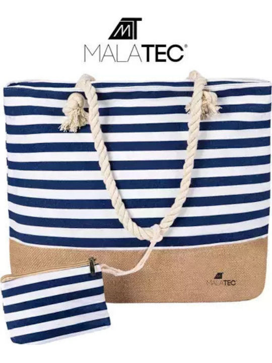 Malatec Υφασμάτινη Τσάντα Θαλάσσης με Πορτοφόλι Πολύχρωμη