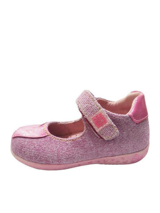 Kids Ballerinas with Hoop & Loop Closure Fuchsia
