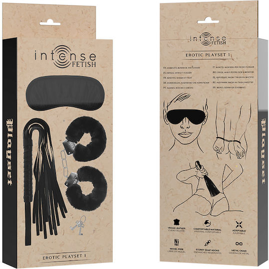 Intense BDSM Kit σε Μαύρο Χρώμα