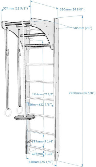 BenchK A204 Πολύζυγο για Χρήστη έως 120kg