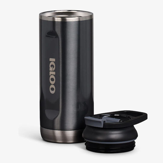 Igloo Tumbler Чаша Термос Неръждаема стомана 473мл Черен с Сламка и Дръжка