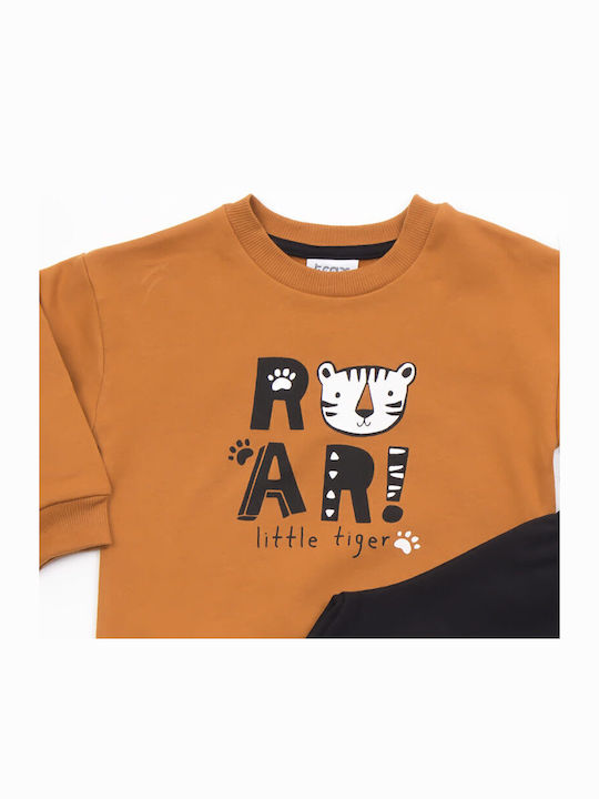 Kids Sweatpants Set Tabac Brown 2pcs
