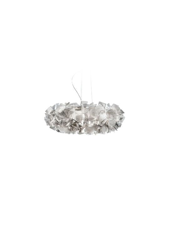 Slamp Clizia Pendant Suspension for 4 Bulbs E27 Gray