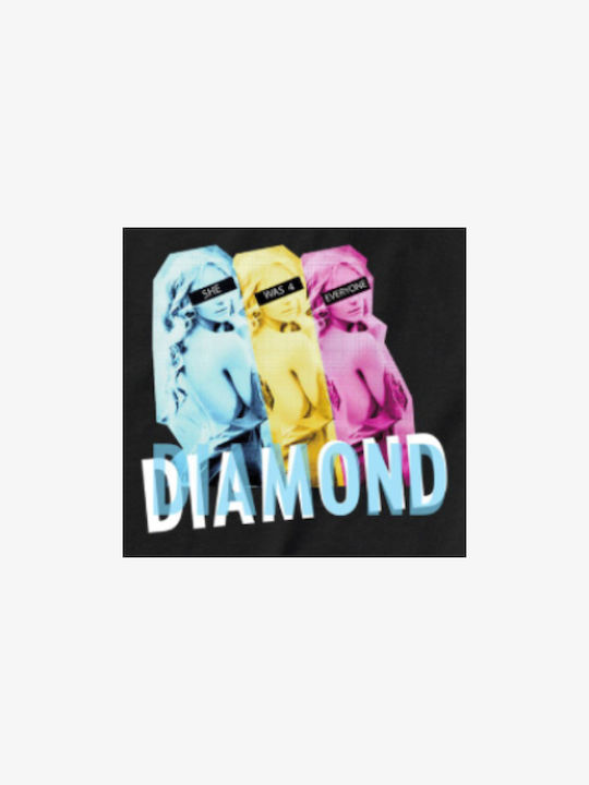 Diamond Supply Bluza Bărbătească cu Mânecă Lungă Neagră