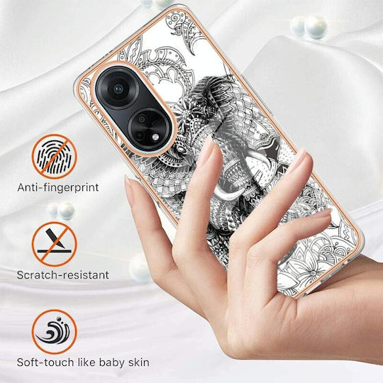 Electroplating Back Cover Σιλικόνης Γκρι (Oppo A98)
