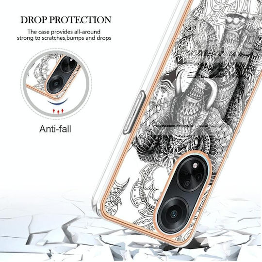 Electroplating Back Cover Σιλικόνης Γκρι (Oppo A98)