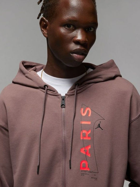 Paris Saint-Germain Sweatshirt mit Kapuze Lila Eclipse