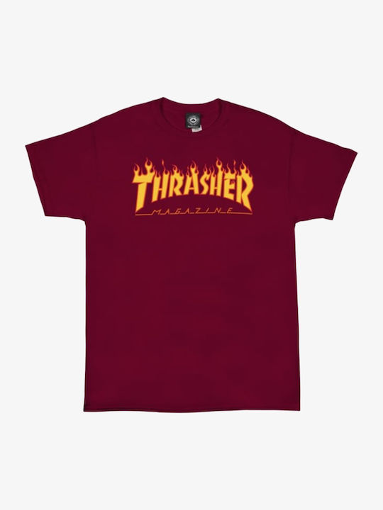 Flame T-shirt Κόκκινο