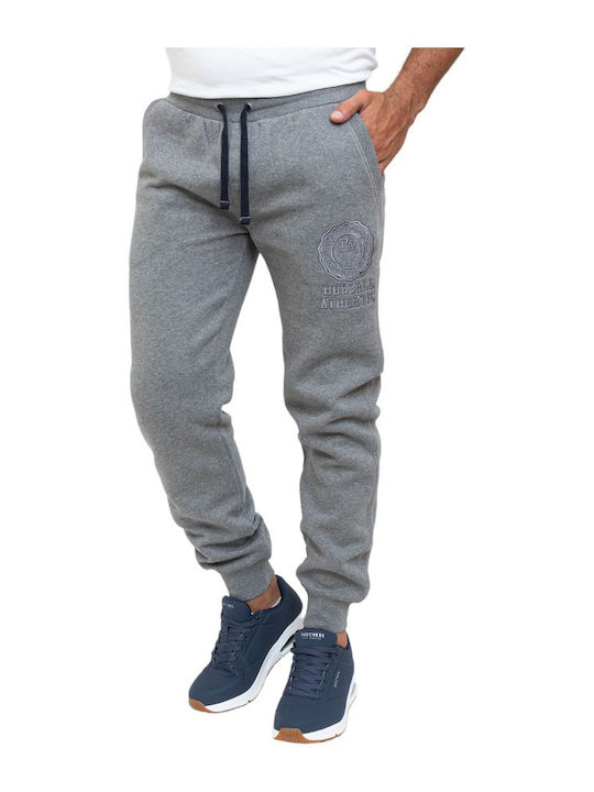 Leg Pant Sweatpants with Elastic Gray