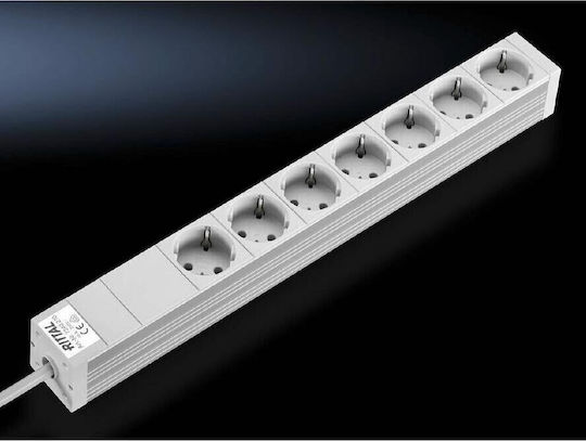 Rittal Bandă de alimentare 7 Prize cu USB-A și Cablu 0.483m
