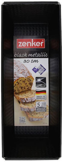 Zenker Rectangular Nonstick Bakeware Tin Black Metallic 30cm