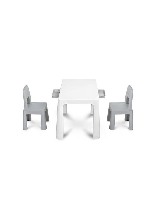 Kids Table Set with Chairs Gray