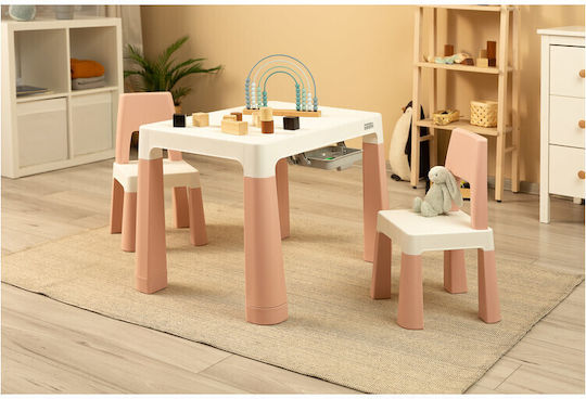 Kinder Tischset mit Stühlen Weiß Toyz