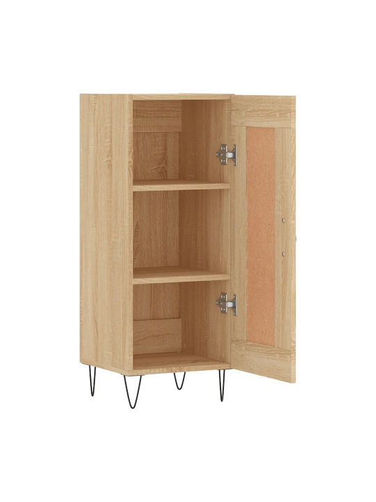 Hanging Living Room Cabinet Made of Beige Particle Board 34.5x34x90cm