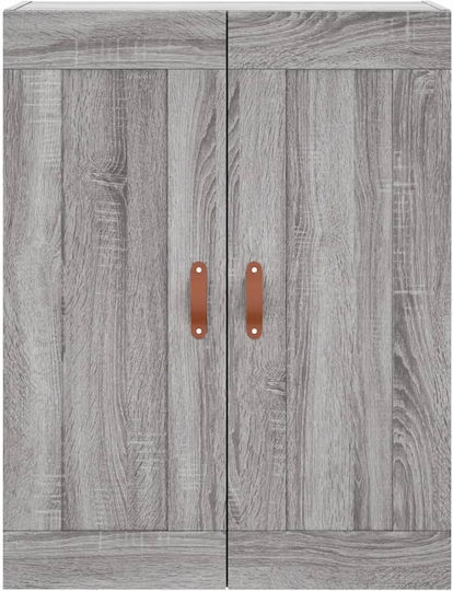 Wohnzimmer Nischenschrank aus Spanplatte Grau 69.5x34x180cm