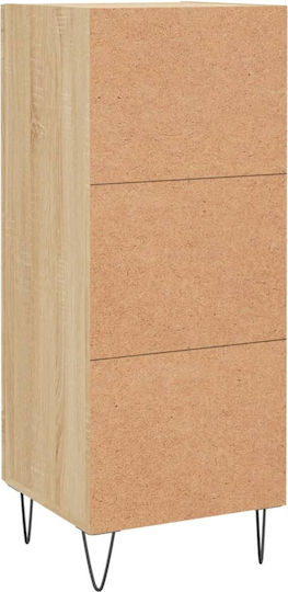 Hanging Living Room Cabinet Made of Beige Particle Board 34.5x34x90cm