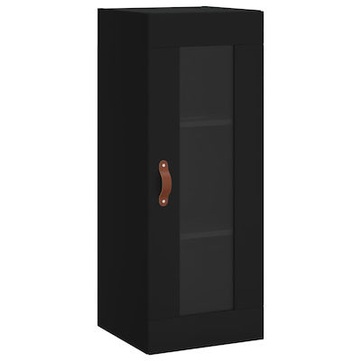 vidaXL Bathroom Cabinet L34.5xD34xH90cm Black