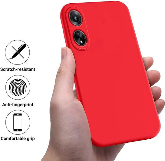 Pure Color Back Cover Σιλικόνης Κόκκινο (Oppo A98)