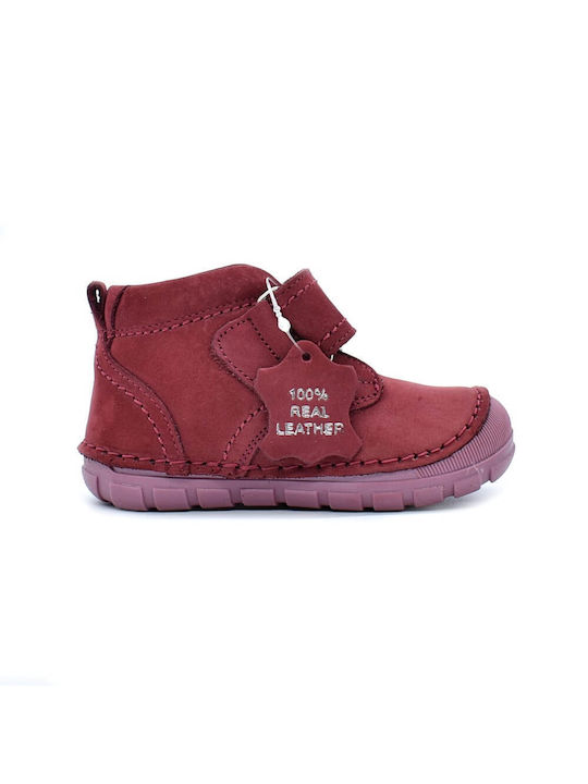 Bibelot Kids Leather Anatomic Boots Burgundy