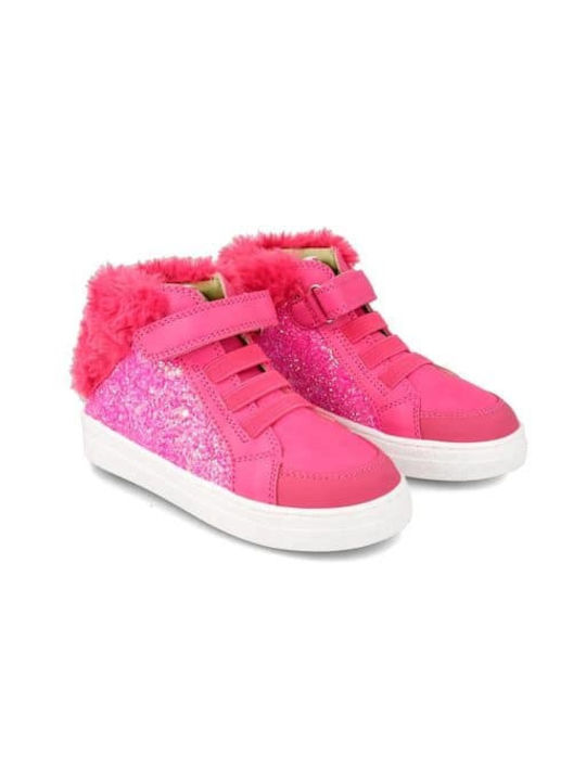 Agatha Ruiz De La Prada Kids PU Leather Boots Fuchsia