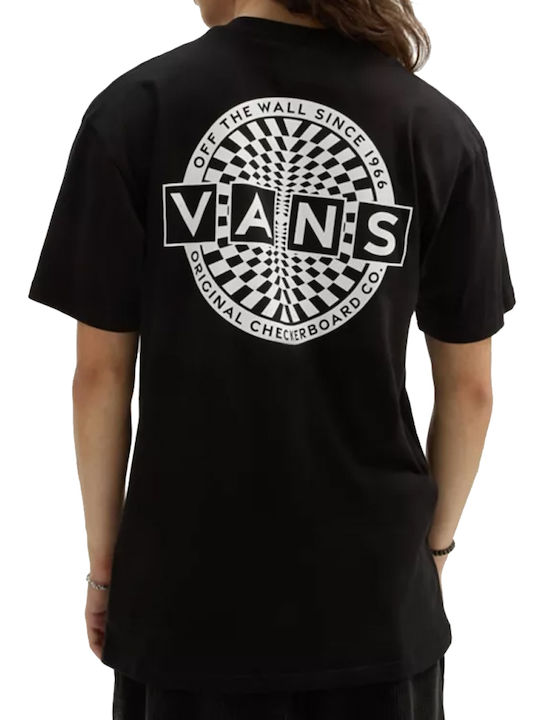 Vans Checkerboard Bluza Bărbătească cu Mânecă Lungă Neagră