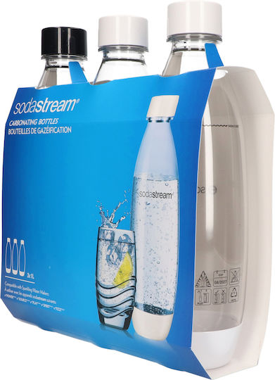 Sodastream Μπουκάλι Νερού Γυάλινο με Βιδωτό Καπάκι Λευκό