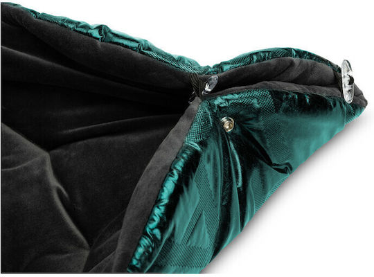 Sensillo Aspen Universal Waterproof Stroller Footmuff with Fleece Lining 95x45cm Green