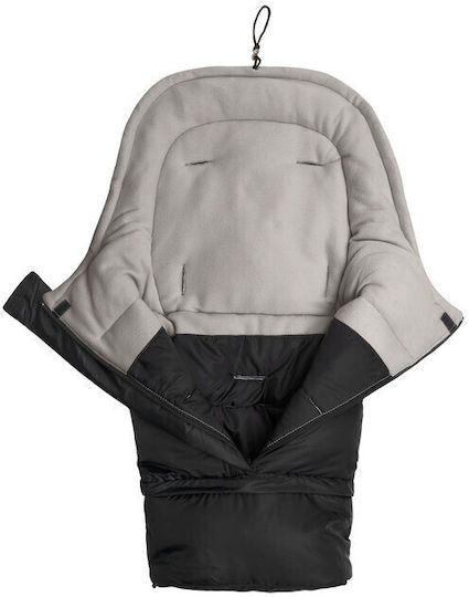 Sensillo Combi Universal Sac de picioare pentru cărucior Impermeabil Negru cu căptușeală Fleece