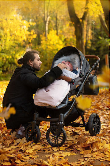 Sensillo Indiana Universal Waterproof Stroller Footmuff with Fleece Lining 100x50cm Blue