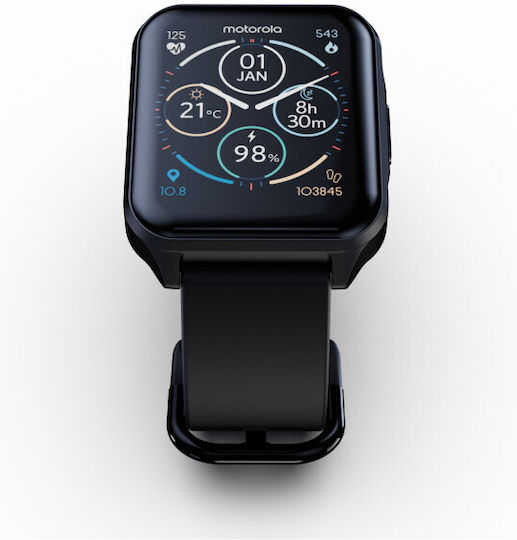 Motorola Moto Watch 70 43mm with Heart Rate Monitor (Phantom Black)