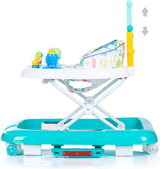 Chipolino Walker Baby Walker with Music for 6+ Months Green