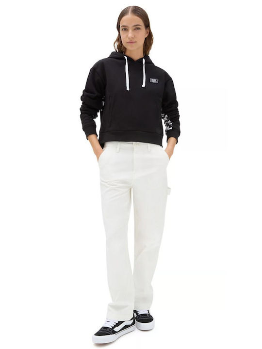Boom Boom Check Damen Sweatshirt Kapuzen Schwarz