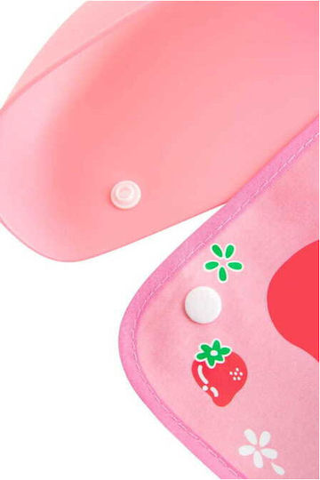 Bocioland Bib Fabric with Button & Pocket Green