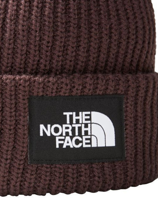 Beanie Unisex Σκούφος Πλεκτός σε Καφέ χρώμα