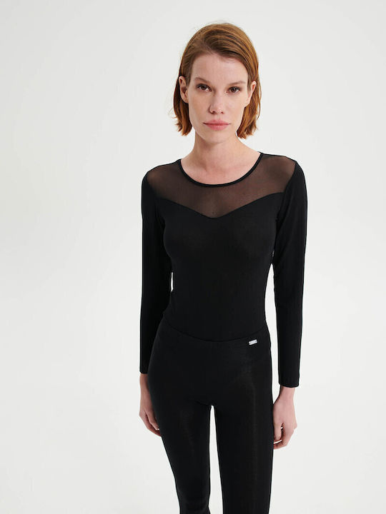 Bodysuit pentru femei Negru