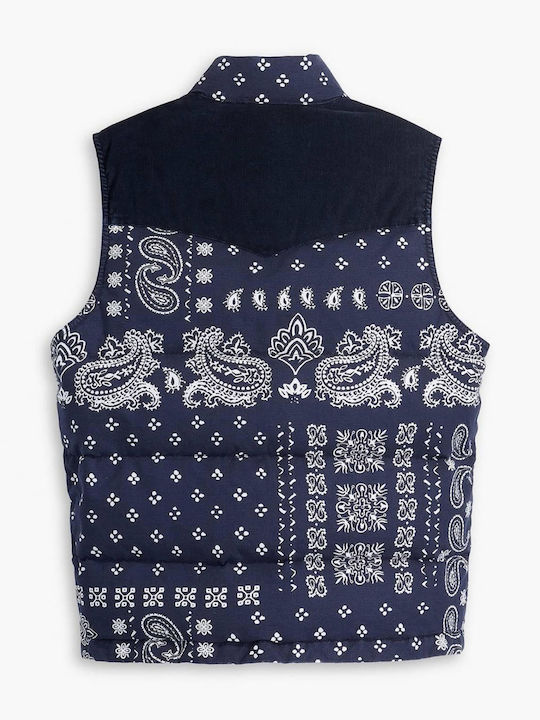 Geci Bărbați Western Iarnă Puffer Albastru
