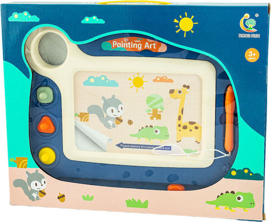 Gounaridis Toys Tablă Scrie-Șterge Față și spate 35.5x35.5x35.5cm Albastru