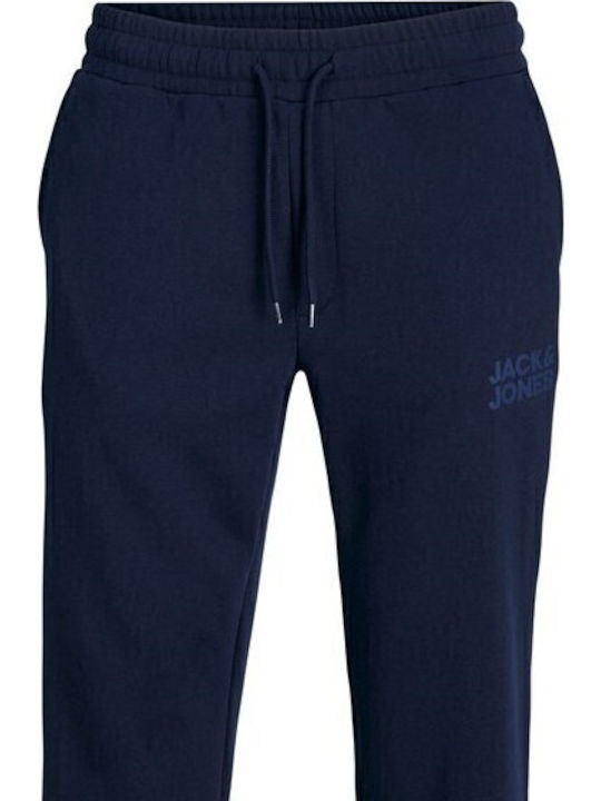 Sweatpants with Elastic Navy Blue