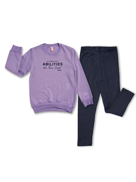 Reflex Kids Set with Leggings Winter 2pcs Purple