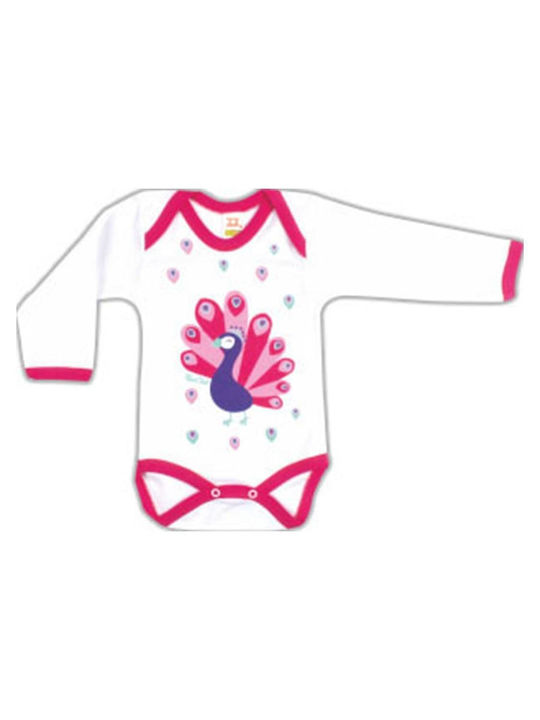 Nina Club Baby Bodysuit Set Long-Sleeved Fuchsia