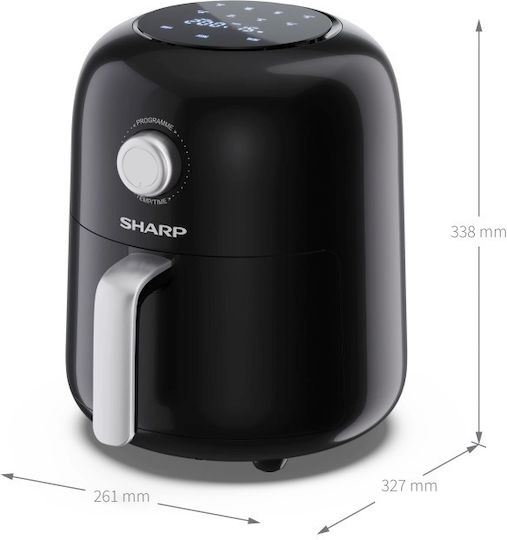 Sharp Air Fryer 4lt Μαύρο AF-GS404AE-B