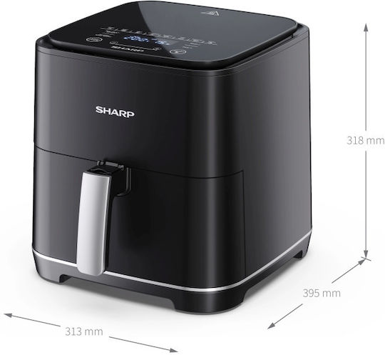 Sharp Heißluftfritteuse 5.5Es Schwarz 15-AFGS552AE-B