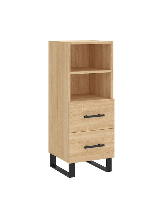 Storage Cabinet with 2 Drawers L34.5xW34xH90cm