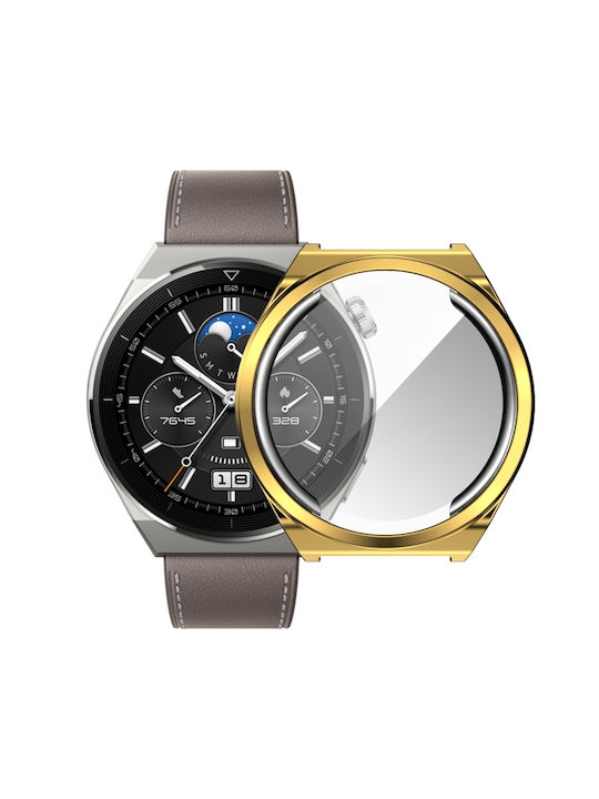 Θήκη Σιλικόνης σε Χρυσό χρώμα για το Huawei Watch GT 3 Pro 43mm