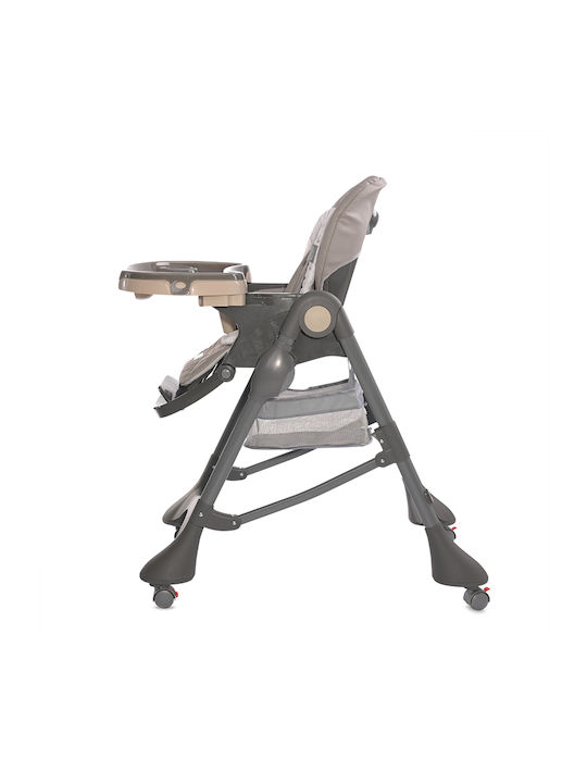 Lorelli Bellissimo Foldable Highchair with Adjustable Height Beige