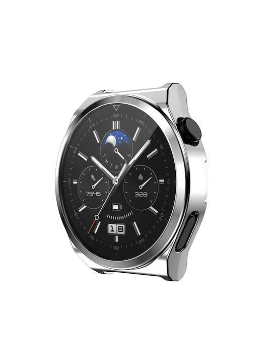 Silikonhülle in Silber Farbe für Huawei Watch GT 3 Pro 43mm Silikonhülle in Silber Farbe für Huawei Watch GT 3 Pro 43mm