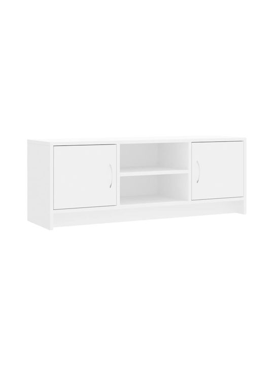 TV Stand Wooden White L102xW30xH37.5cm