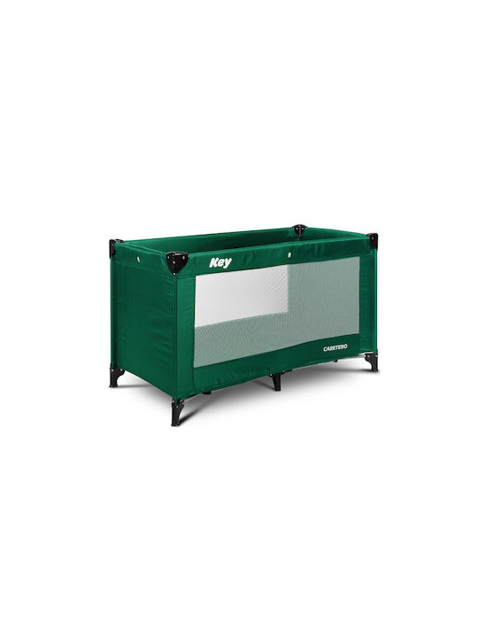 Caretero Key Παρκοκρέβατο με Στρώμα Πράσινο 60x120cm