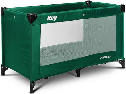 Caretero Key Laufstall mit Matratze Grün 60x120cm